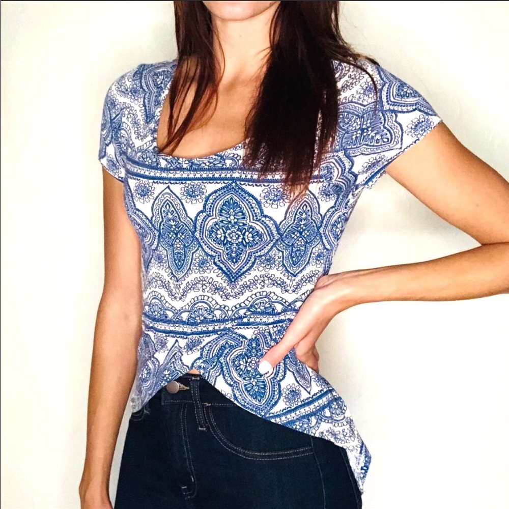 Charlotte Russe High-low Blouse